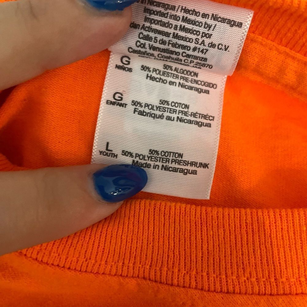 Mets Fan club Orange t shirt Youth L - Picture 6 of 7